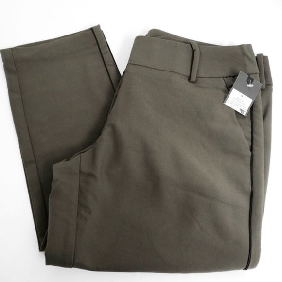 🛍 2 for $25! 🛍 Massimo - Khaki Green Stretch Pant - Picture 5 of 10